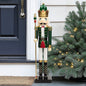 3 Ft Giant Nutcracker Toy Soldier Wood Christmas Outdoor Decoration Prop Green
