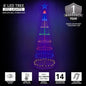 4' 6' 9' 12' Multicolor Animated LightShow Cone Tree Christmas Outdoor Yard LED