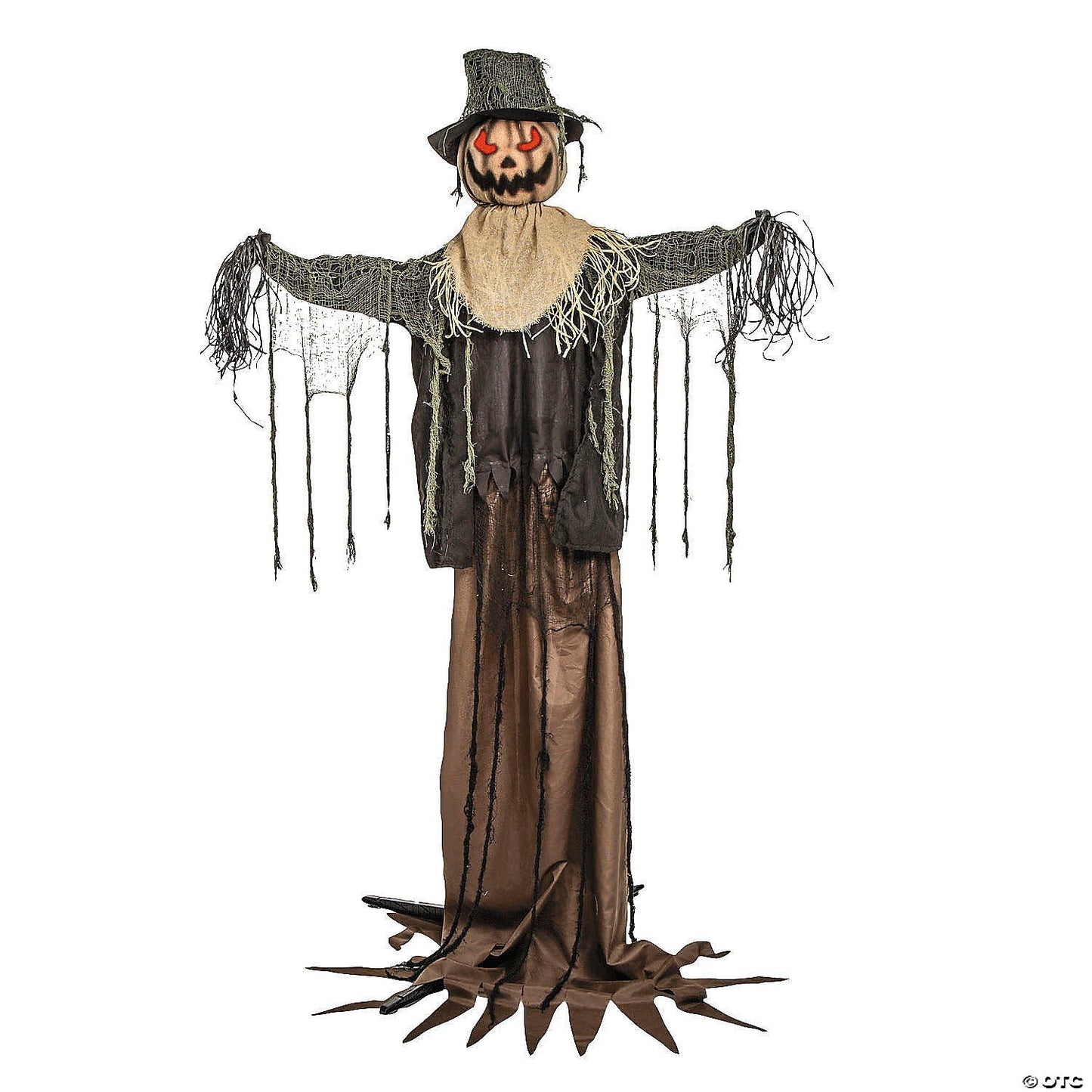 5.10 Ft Animated Rising Scarecrow Halloween Haunted Prop Decor Pumpkin Spirit