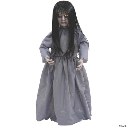 See Video! Life Size Haunted Talking Evil Doll Animated Halloween Prop Annabelle