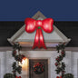 54" GIANT Red Sequin Bow Christmas Lighted Inflatable Outdoor Yard Decoration