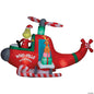 10 Ft Grinch Max Helicopter Animated Inflatable Christmas Outdoor Yard Decor