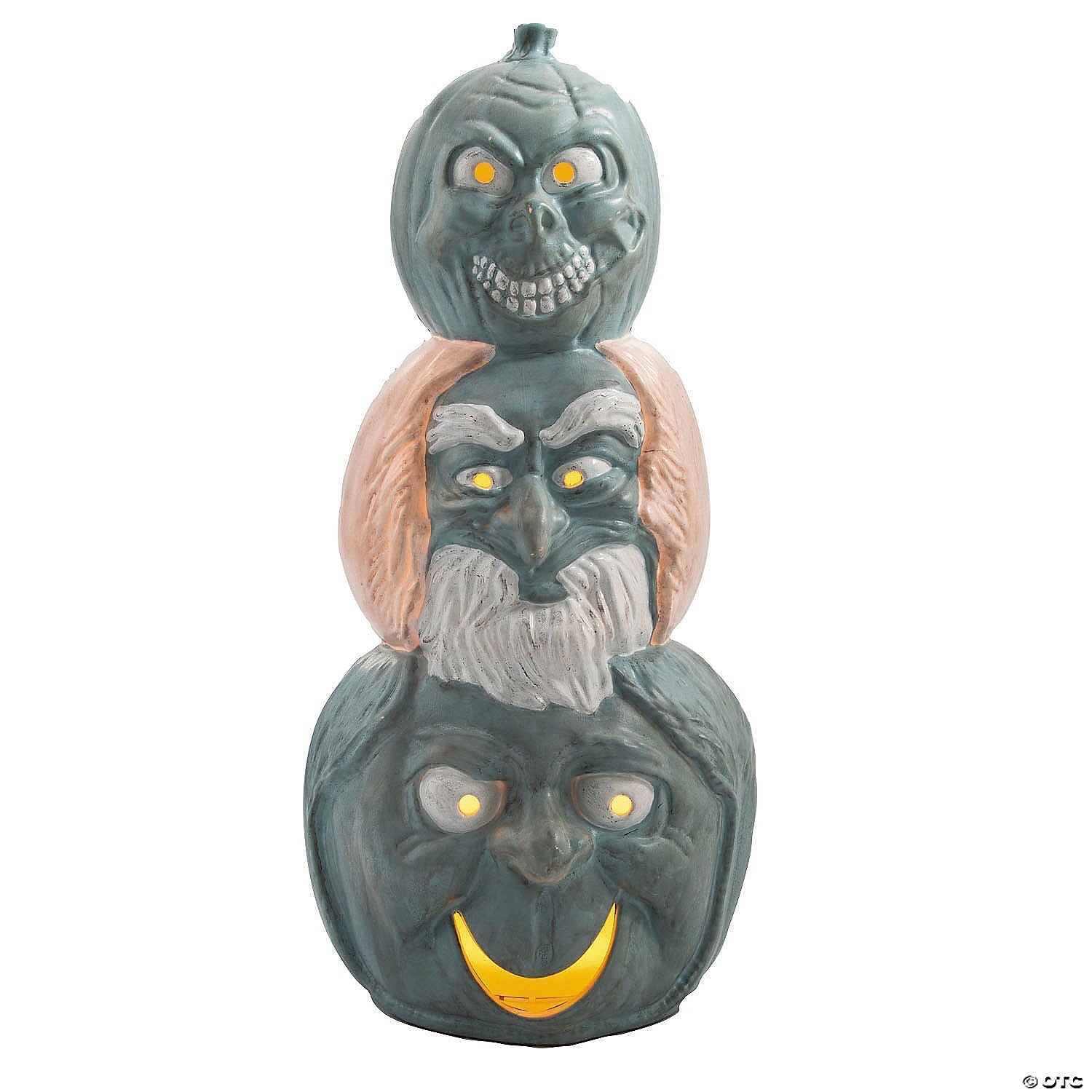 Hitchhiking Ghosts Pumpkins Lighted Halloween Outdoor Decor Haunted Mansion Prop