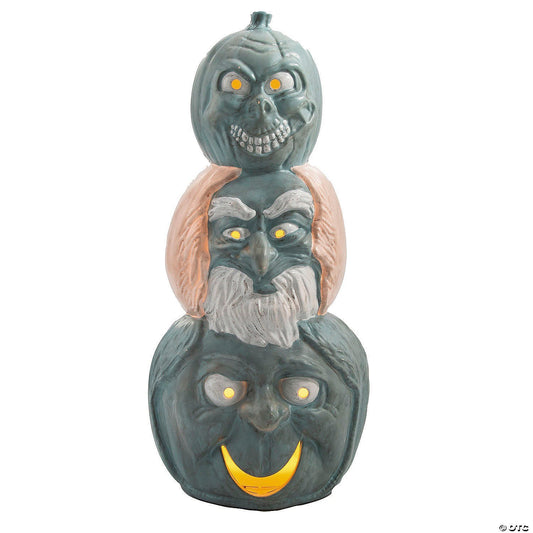 Hitchhiking Ghosts Pumpkins Lighted Halloween Outdoor Decor Haunted Mansion Prop