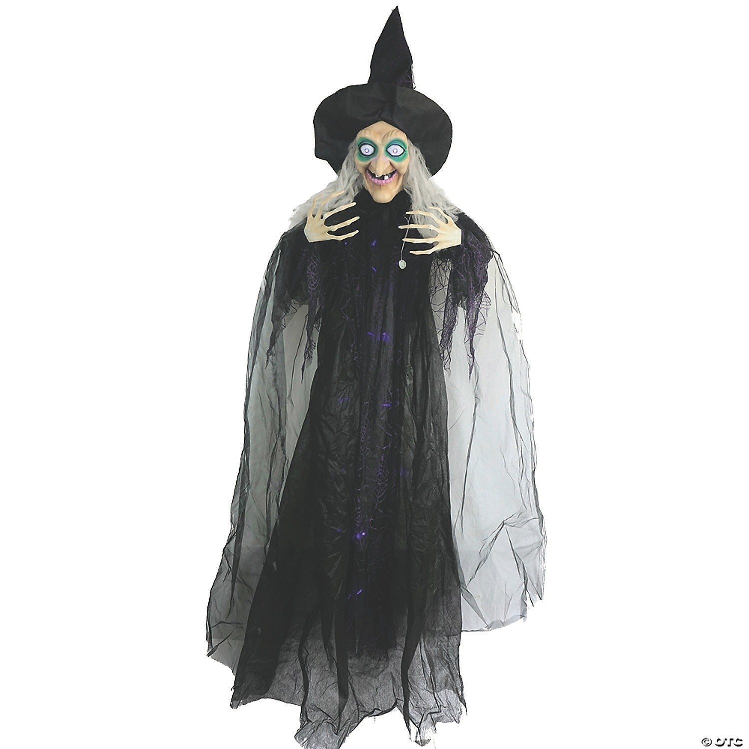 6 Ft Wicked Witch Animated Halloween Decoration Outdoor Haunt Yard Porch Prop