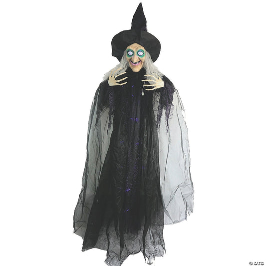 6 Ft Wicked Witch Animated Halloween Decoration Outdoor Haunt Yard Porch Prop