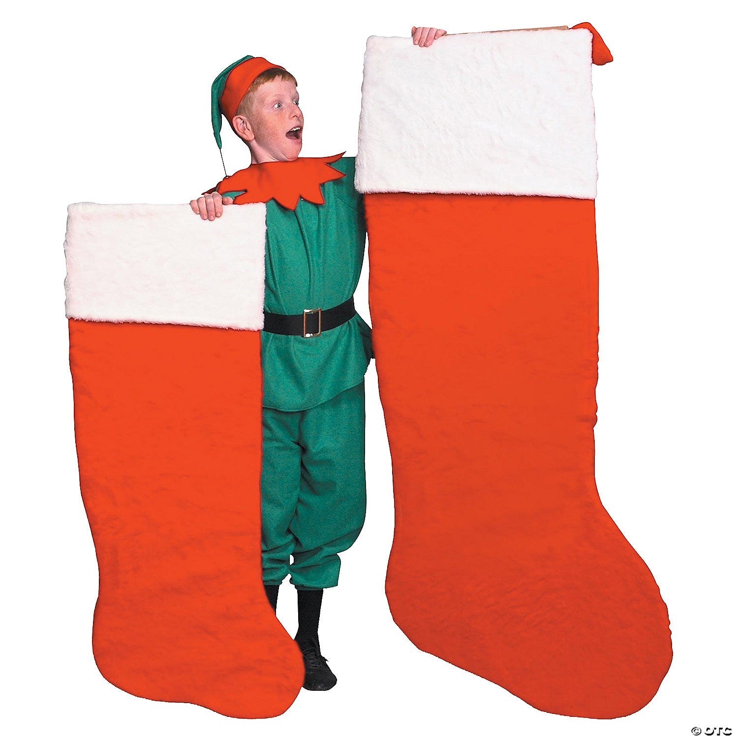 GIANT XXL 5 Ft Oversized Plush Christmas Stocking 4 Gifts Presents or Decoration