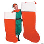 GIANT XXL 5 Ft Oversized Plush Christmas Stocking 4 Gifts Presents or Decoration