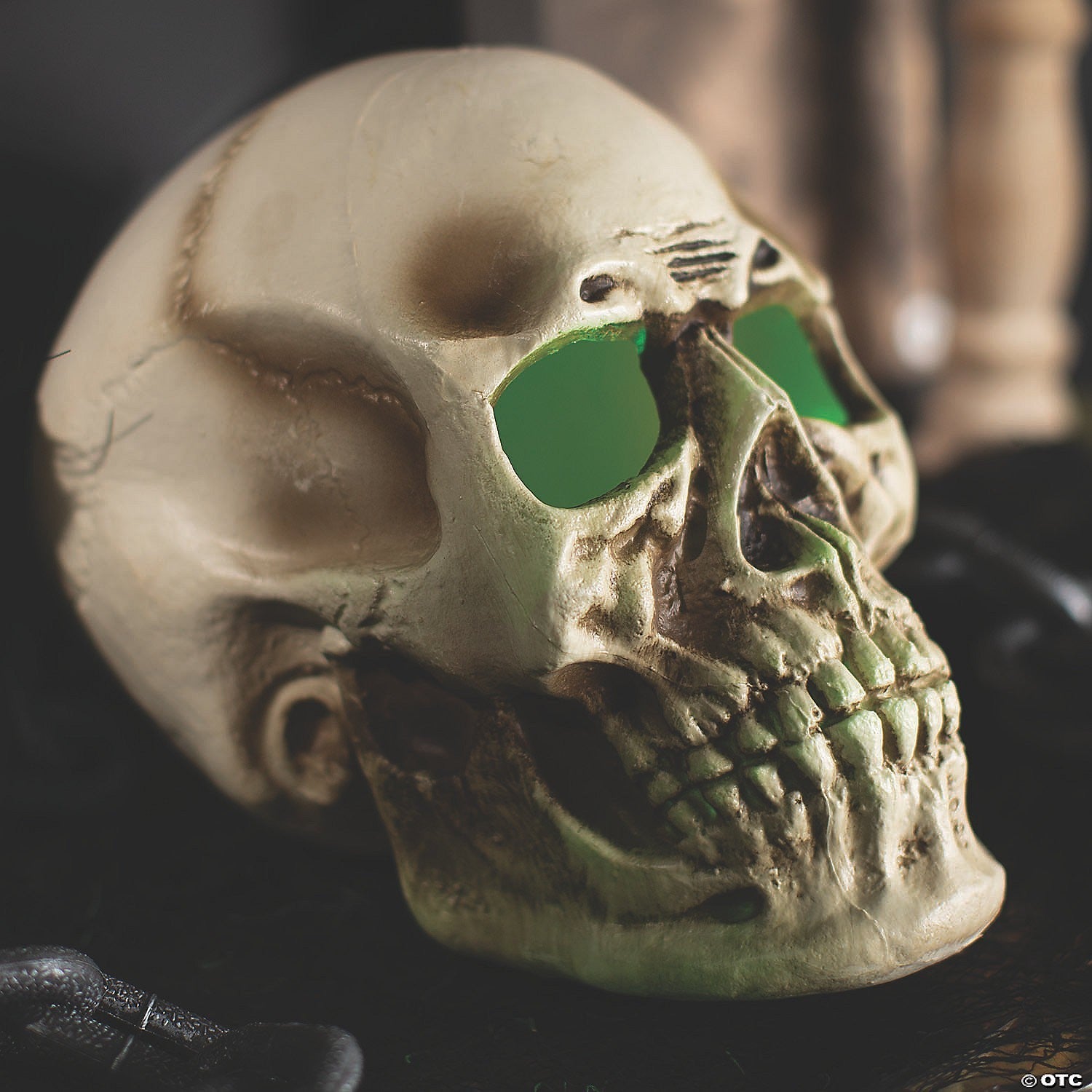 Giant Light Up Skull Halloween Outdoor Indoor Haunted Home Decoration Yard Prop