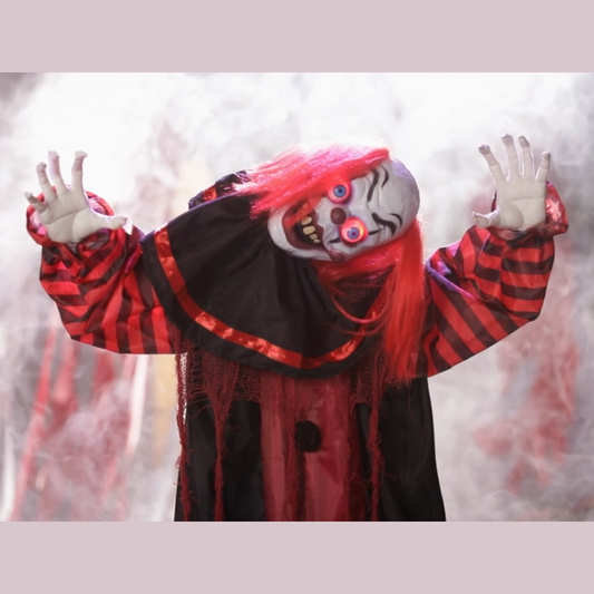 5 Ft Animated Head Twisting Clown