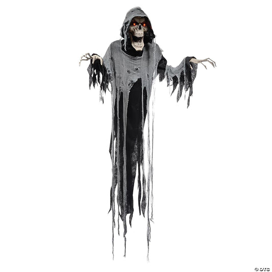 See Video! 6 Ft Hanging Reaper Animated Halloween Haunted Prop Outdoor