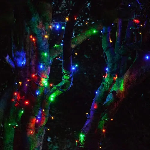 Soft Twinkle TM Animated Christmas Lights String Wide Angle Multicolor LED 17'