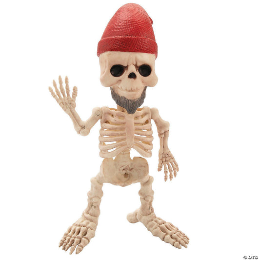 12" Garden Gnome Skeleton Halloween Home Yard Outdoor Decoration Porch Prop