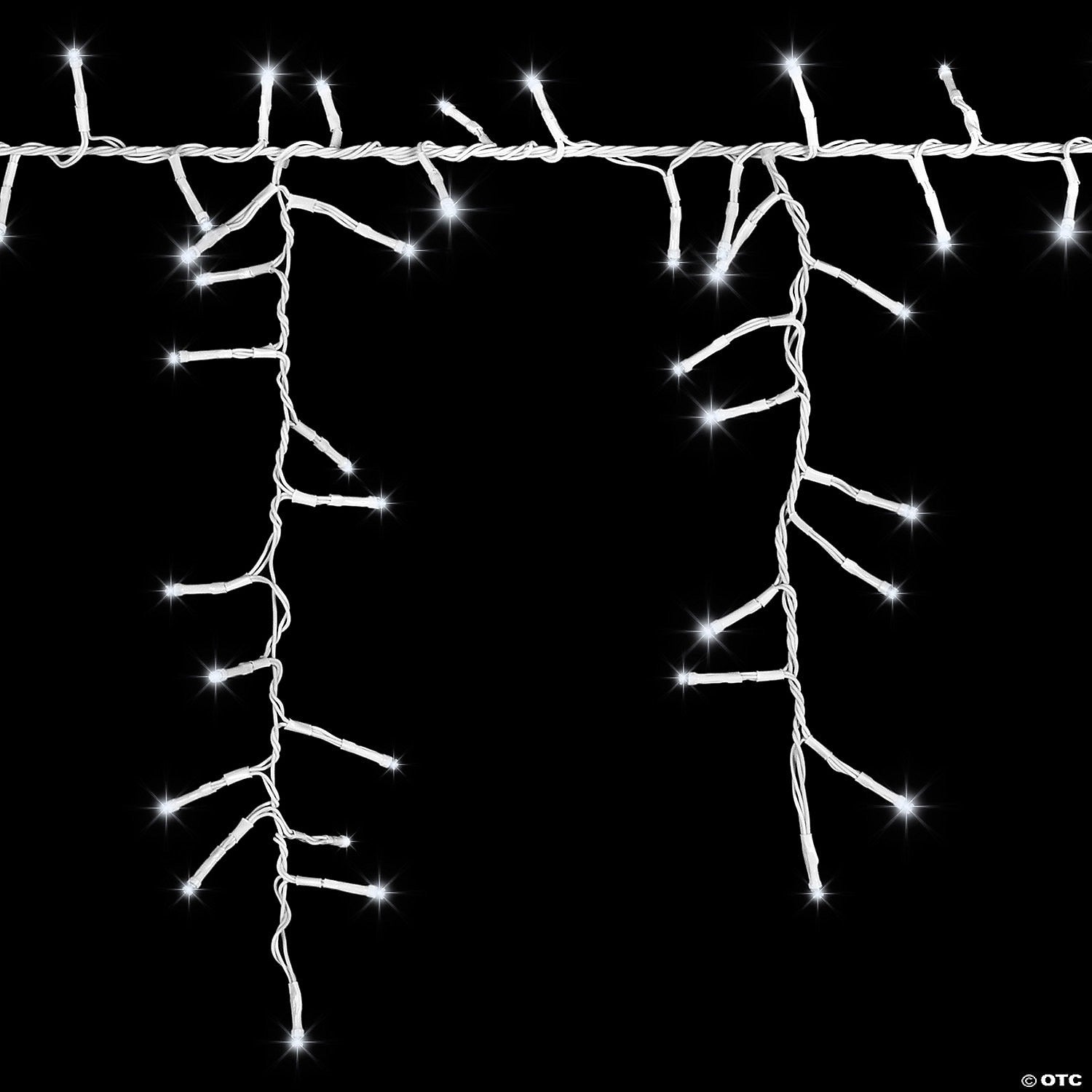 Icicle LightShow Strands of Magic White LED Christmas String Lights 6 Effects!