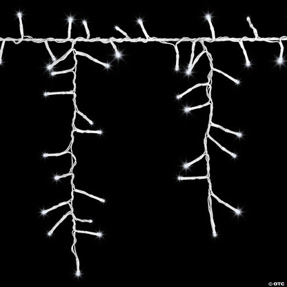 Icicle LightShow Strands of Magic White LED Christmas String Lights 6 Effects!