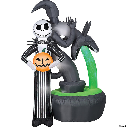 6' Jack Skellington Nightmare Christmas Inflatable Outdoor Halloween Yard Decor