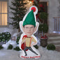 6' Dwight The Office Elf Christmas Inflatable Outdoor Indoor Decoration Lighted