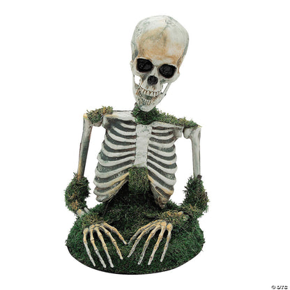 See Video! 4 Ft Mossy Skeleton Animated Halloween Home Decoration Haunted Prop