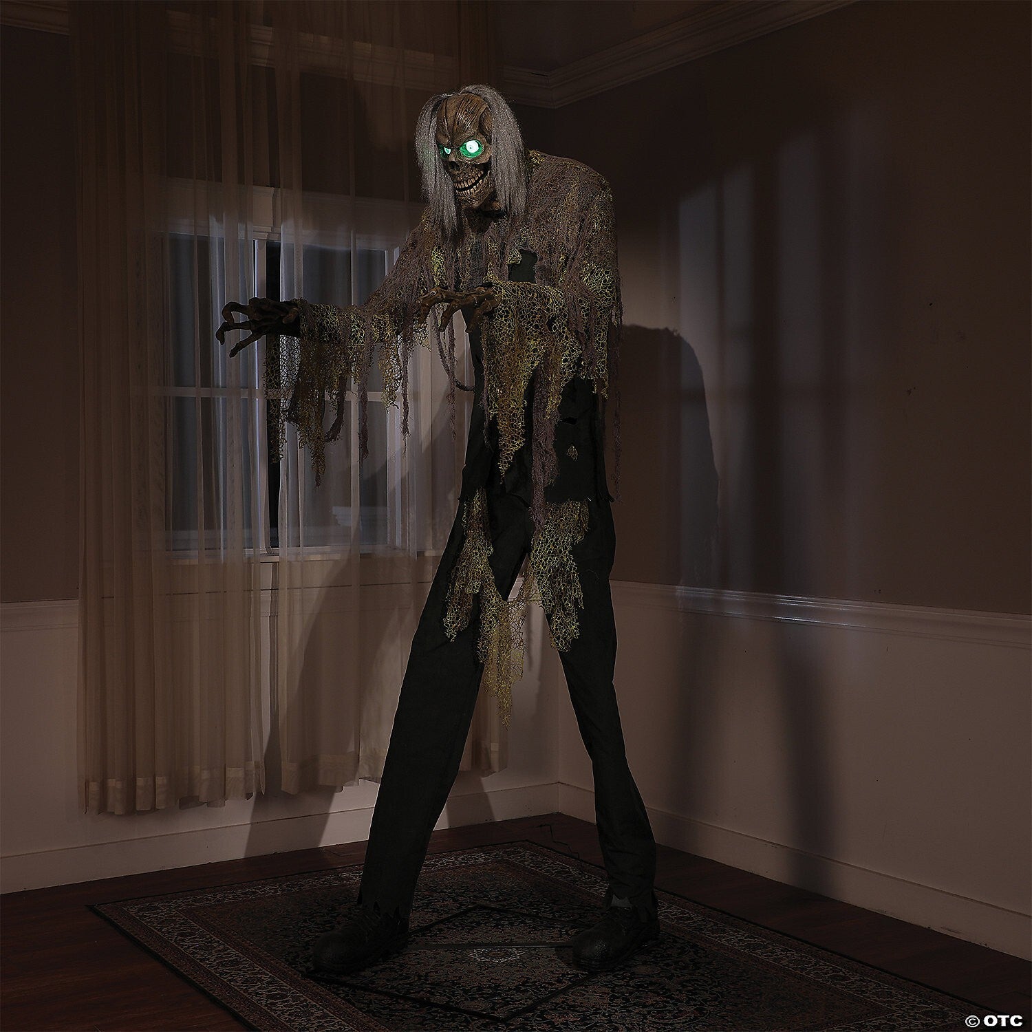 LifeSize 7 Ft Cellar Dweller Skeleton Reaper Animatronic Halloween Prop Haunted