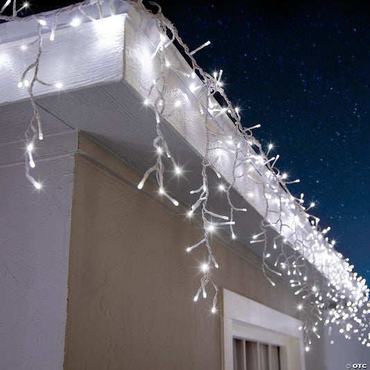Icicle LightShow Strands of Magic White LED Christmas String Lights 6 Effects!