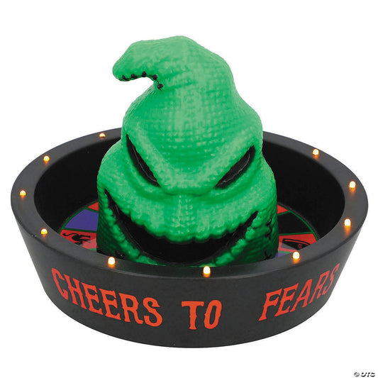 12" Oogie Boogie Candy Bowl Lighted Nightmare Before Christmas Halloween Decor