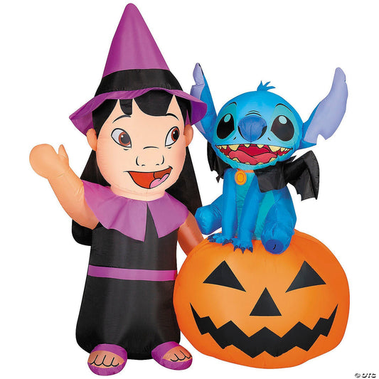 6 Ft Lilo & Stitch Pumpkin Inflatable Halloween Spirit Outdoor Decoration 2025
