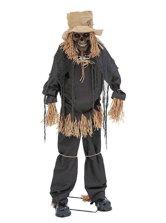 Animatronic Scarecrow Lifting to 7 Ft Tall Halloween Haunt Prop Spirit Animated