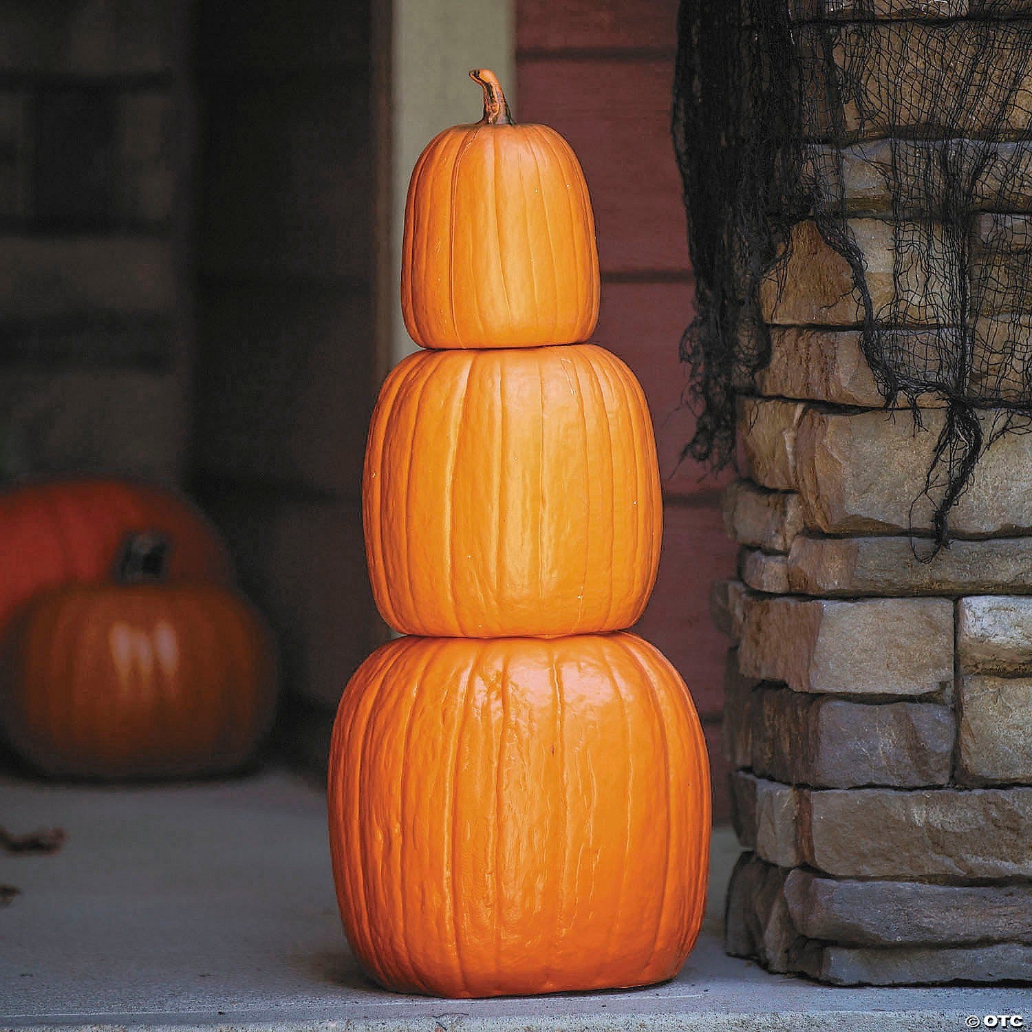 22" Nested Pumpkins Halloween Thanksgiving Fall Decoration Porch Home Outdoor