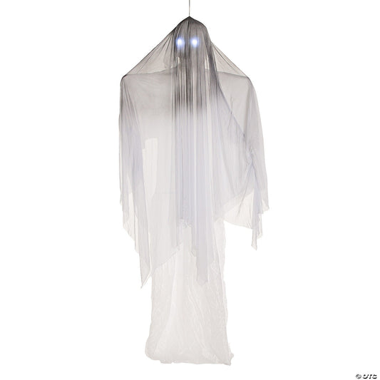 GIANT 12' Hanging Lighted Ghost Outdoor Halloween Decoration Prop Haunted House
