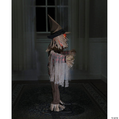 See Video! 36" Twitching Scarecrow Animated Halloween Haunted Prop Decor Outdoor
