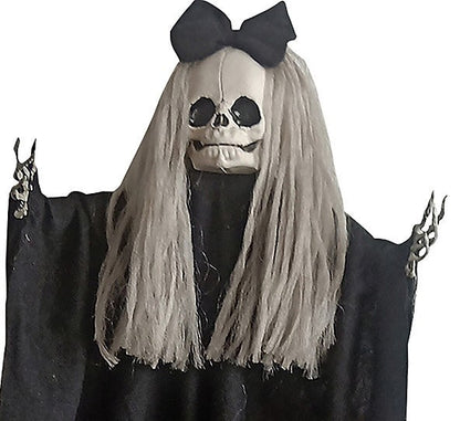 3 Ft Skeleton Girl Doll Halloween Outdoor Decoration Haunted House Yard Prop