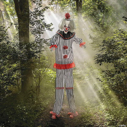 8 Ft Rising Animated Killer Clown Halloween Haunt Prop Decoration Spirit 2025