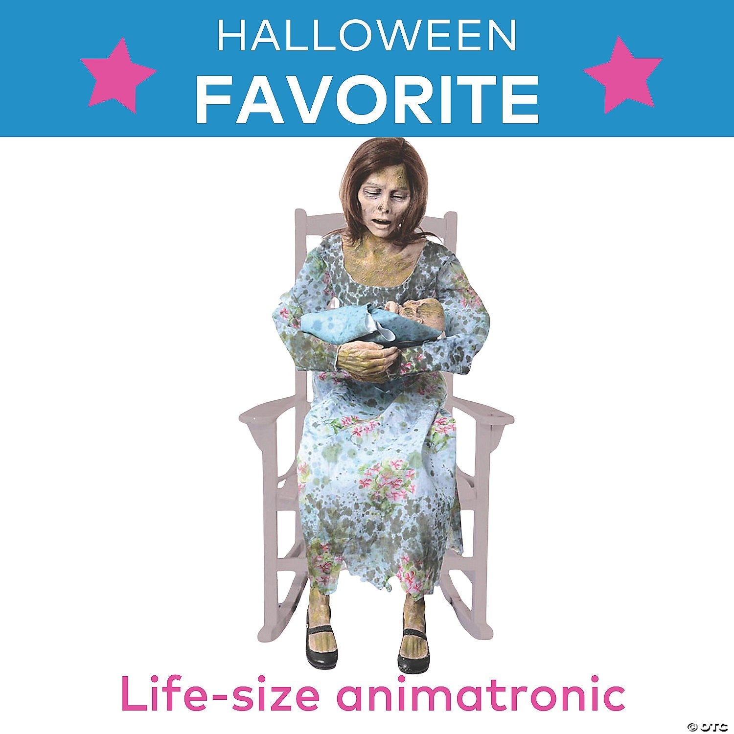 LifeSize Animatronic Rocking Moldy Mommy Halloween Spirit Haunt Decor Prop 2025