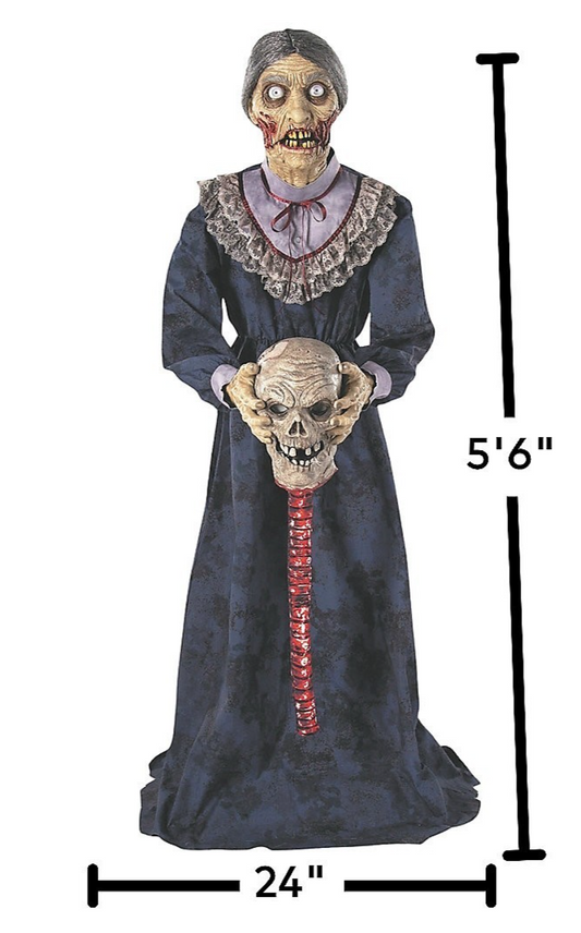 5.6 Ft Animatronic Zombie Couple Corpse Grave Halloween Spirit Haunt Prop 2025