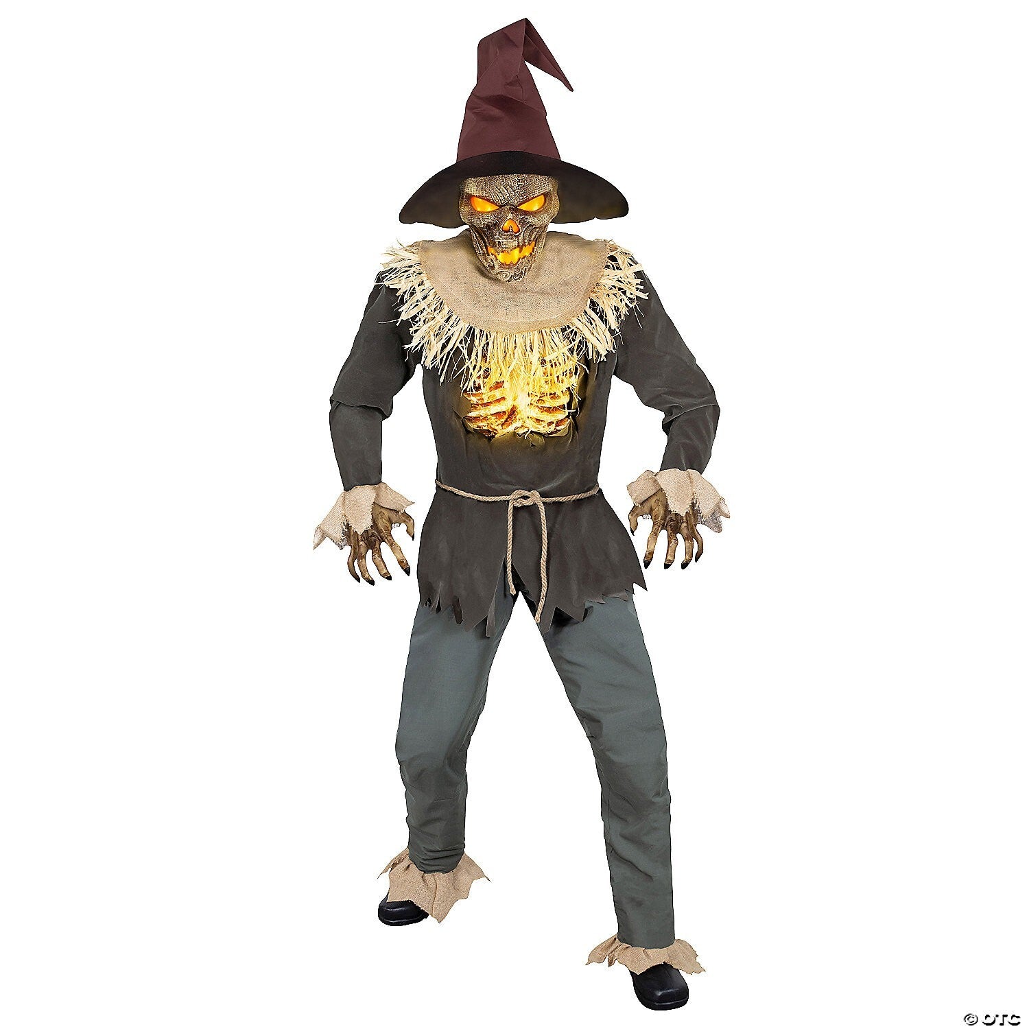 See Video! LifeSize 8' Scarecrow Horror Animated Halloween Haunt Prop Yard Decor