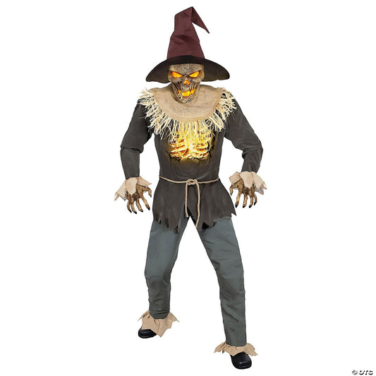 See Video! LifeSize 8' Scarecrow Horror Animated Halloween Haunt Prop Yard Decor