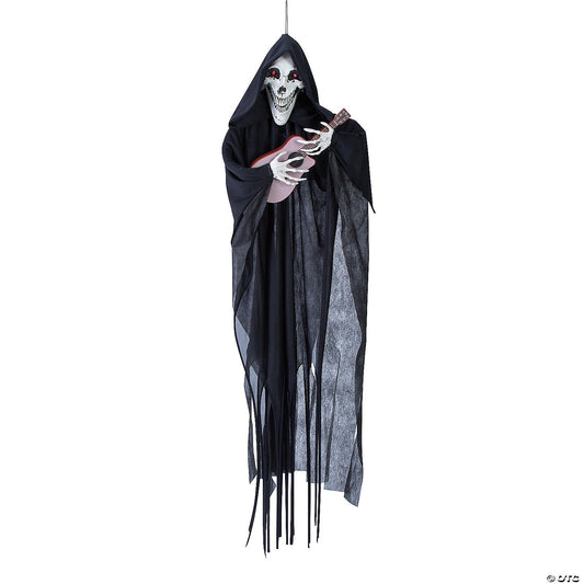 Reaper Ghost w Guitar Animated Halloween Decoration Outdoor Haunted Yard Prop