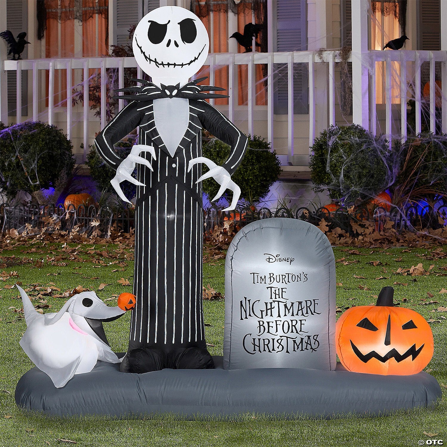 74" Jack Zero Nightmare Christmas Inflatable Outdoor Halloween Yard Decoration