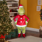 6 ft Life Size Animated Fuzzy Grinch Singing & Dancing Christmas Decoration