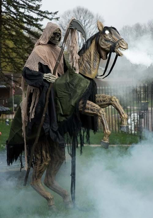 7 Ft Reapers Ride Animated Skeleton Horse Halloween Haunted Prop Sleepy Hollow
