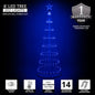 4' 6' 9' 12' Blue Animated LightShow Cone Tree Christmas Outdoor Yard LED 14 Mod