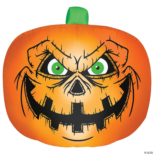 90" Jack o Lantern Flat Inflatable Outdoor Halloween Yard Decor Airblown Lighted