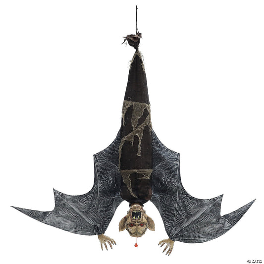 Giant 46" Hanging Vampire Bat Wings Animated Outdoor Halloween Haunt Prop Moving