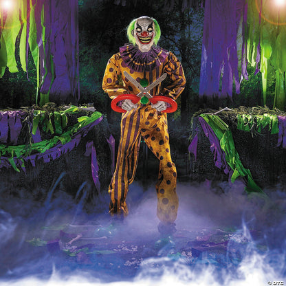 6 Ft Evil Snippers Clown Animatronic Halloween Spirit Haunt Prop 2025 Scissors