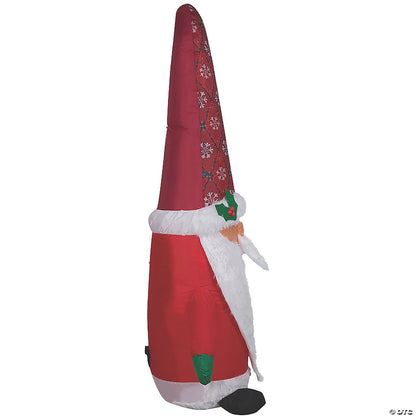 5 Ft Lighted Christmas Gnome Tomten Inflatable