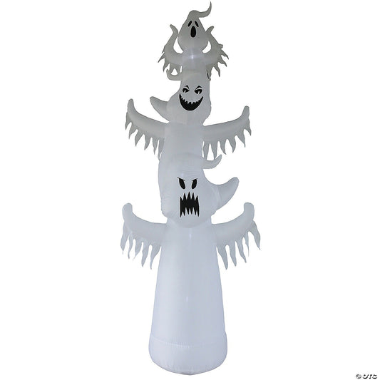 12 Ft Ghost Trio Inflatable Outdoor Halloween Yard Decoration Airblown Lighted