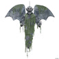 See Video! Life Size Gargoyle Cemetery Animated Halloween Outdoor Haunted Prop