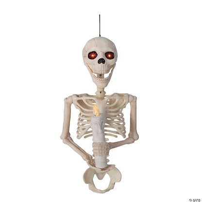 18" Skeleton Candle Sconce Halloween Haunted Hocus Pocus Decoration Prop 2025