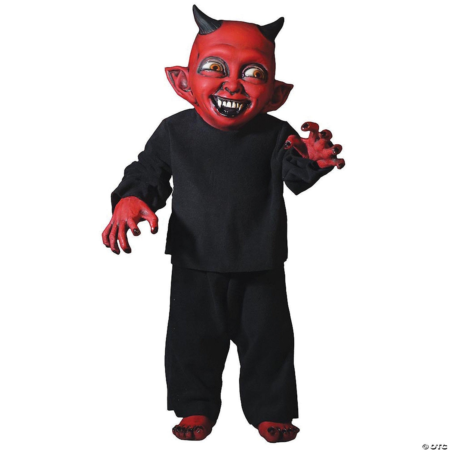 Little Devil Monster Kid Prop Krampus Halloween Posable Decor Haunted Distortion