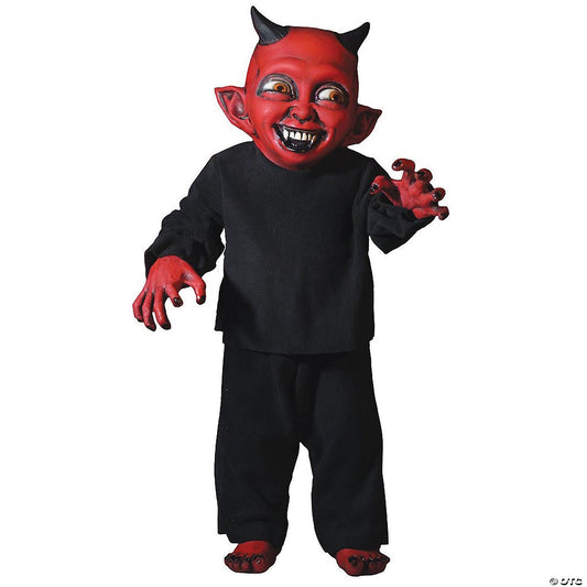 Little Devil Monster Kid Prop Krampus Halloween Posable Decor Haunted Distortion